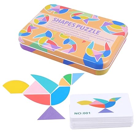 Shapes Puzzle in a tin box