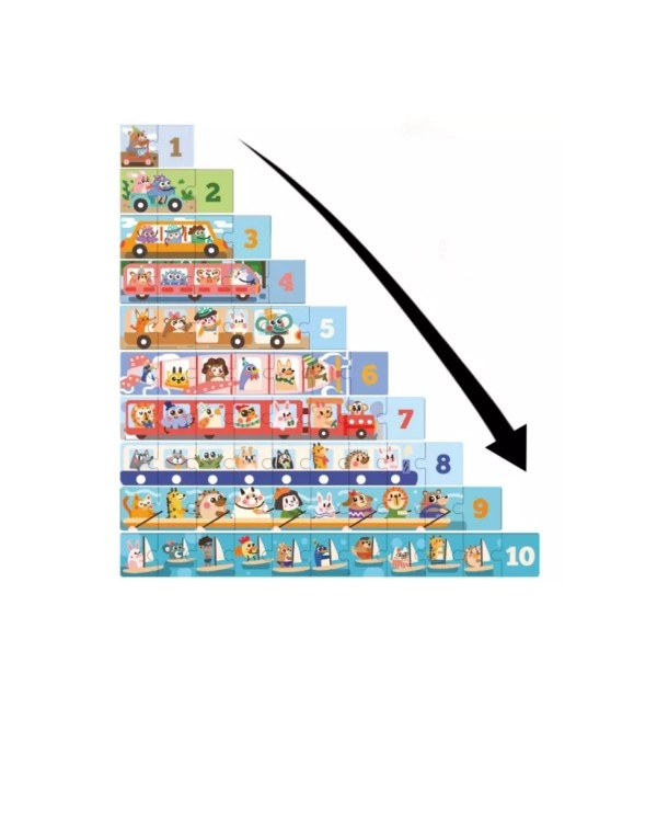 65 pieces Numbers Puzzle