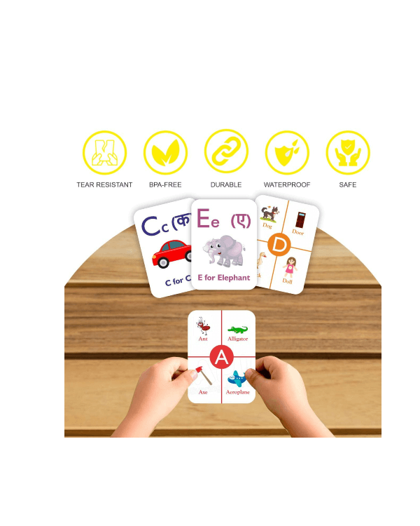 ALPHABETS DOUBLE SIDED FLASH CARDS