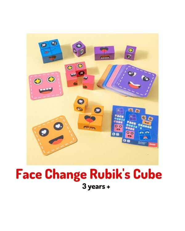 Kids Face Change Cube Game