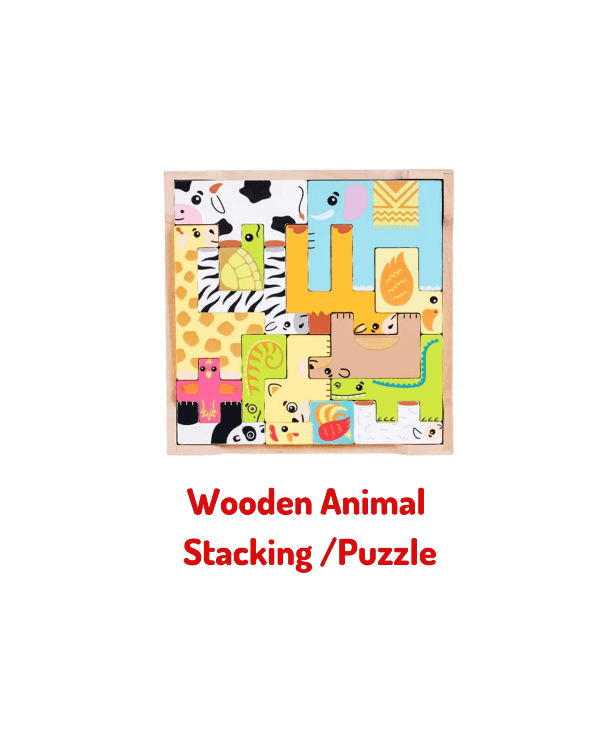 Wooden Animal Stacking/Puzzle