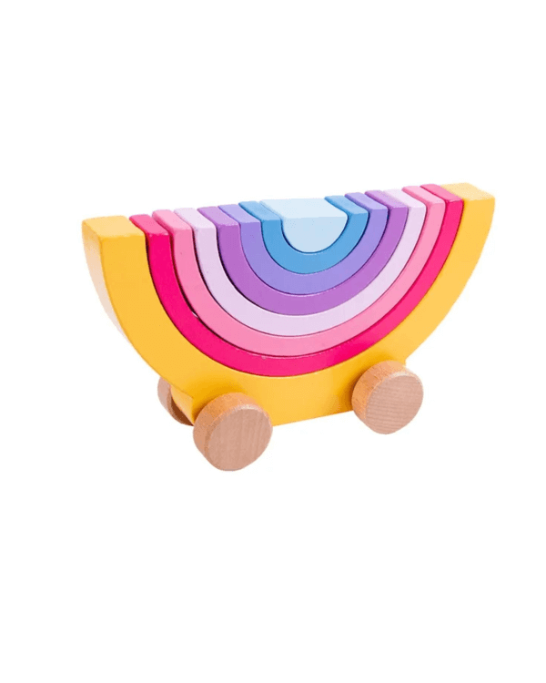 Rainbow Stacker on Wheels