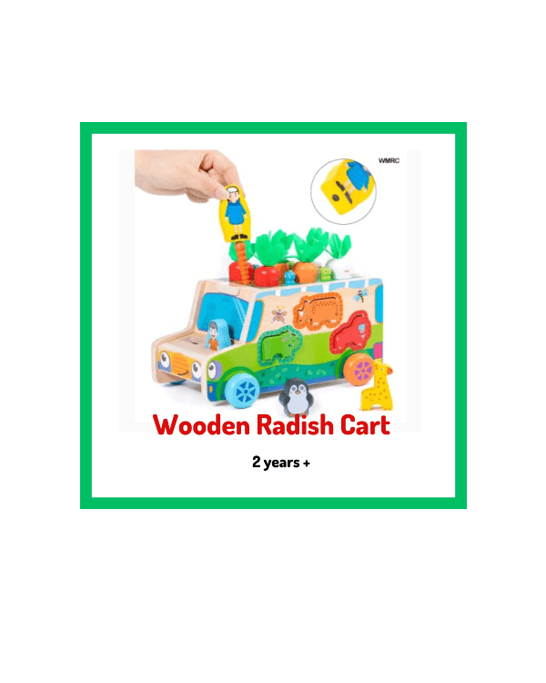 Wooden Radish Cart
